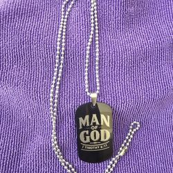 Man Of God Dog Chain - Set Of 3