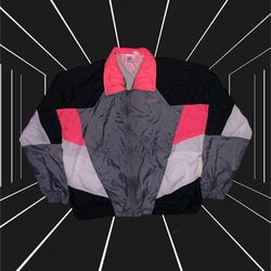 Vintage 90s Nike 4 Tone Hooded Windbreaker Jacket 