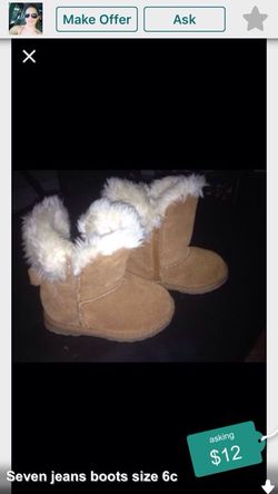 Seven jeans boots size 6