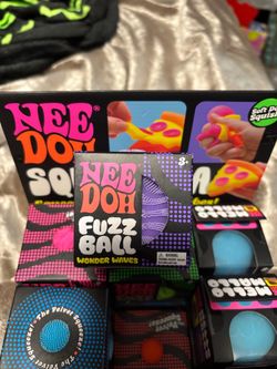 Nee Doh Fuzz Ball Wonder Waves Squeeze Toy