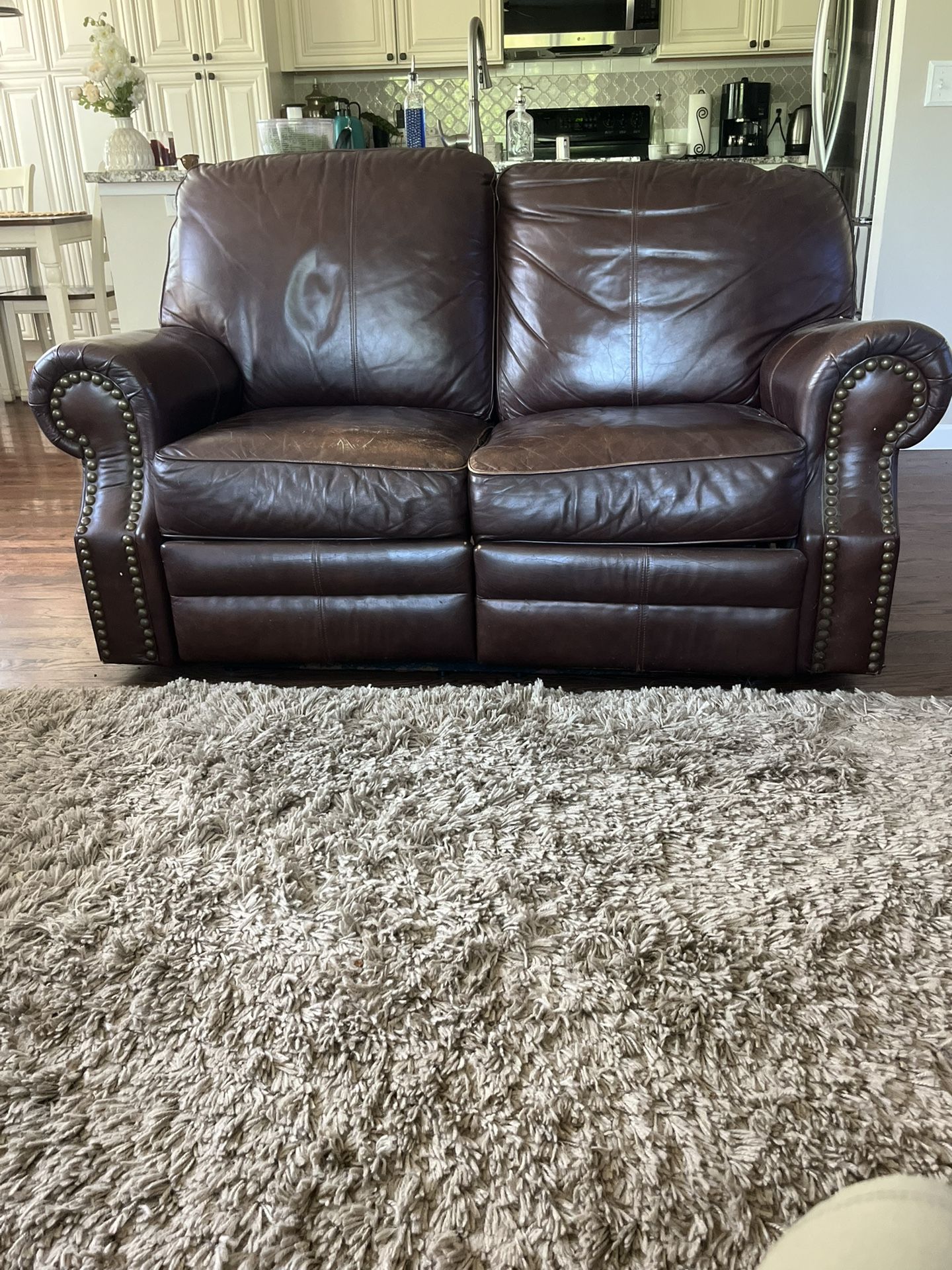 Free Leather Sofa / Loveseat