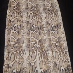 Snake Skin Cotton Spandex Shirt Size Medium