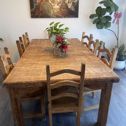 San Lorenzo Rectangular Table w/Hatch Dresser