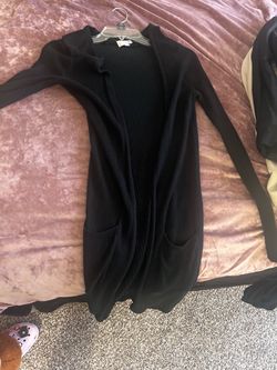 Long, black sweater size small