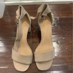 Beige Heels Size 8