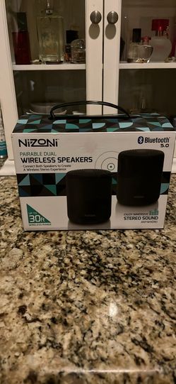 Nizoni Pairable Dual Wireless Bluetooth 5.0 Speakers