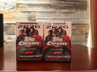 2026 topps Chrome Formula 1 Value Box BRAND NEW