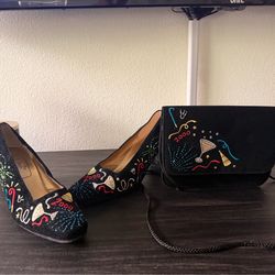 Y2K New Year Party Heels + Matching Clutch – Vintage 2000 Theme