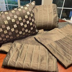 Hotel Collection Queen Duvet, Pillow Shams, Euro Shams and Decorative Pillow     