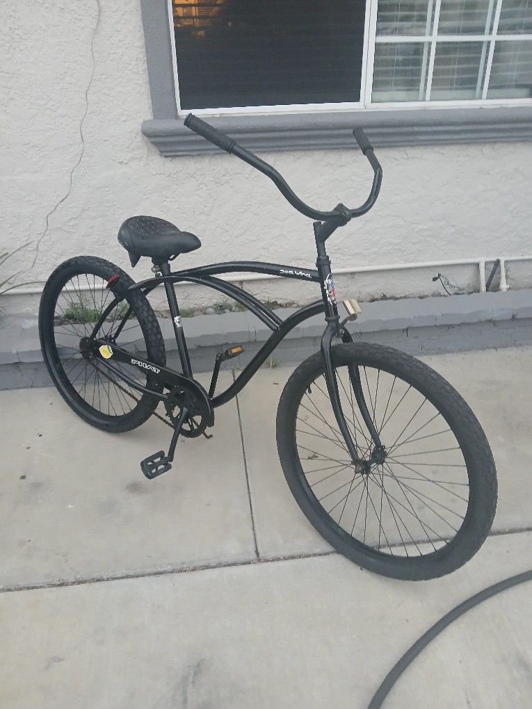 Men's 26" All Black Phat Cycle Sea Wind Beach Cruiser