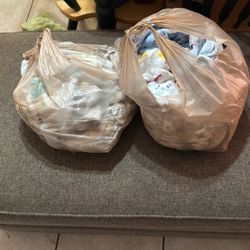2 Bags Full Of Newborn And 0-3 Month