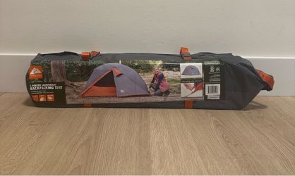 Ozark Trail 1-Person Lightweight Backpacking Tent (3.65 lbs) - Orange **Brand New**