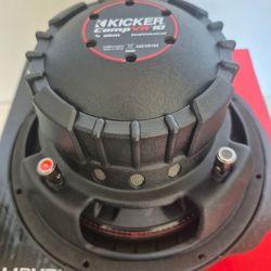 KICKER ( 1 ) 10 INCH DUAL 4 OHM VOICE COIL CAR SUBWOOFER 700  WATTS