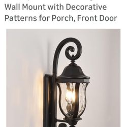 Smeike Black Exterior Wall Sconces