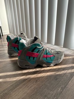 Reebok High-Top Sneakers Gray Teal Pink