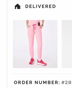 Figs - Flight Club Pink Scrub Jogger