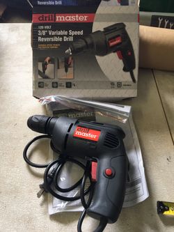 Drill master 3/8” variable speed drill