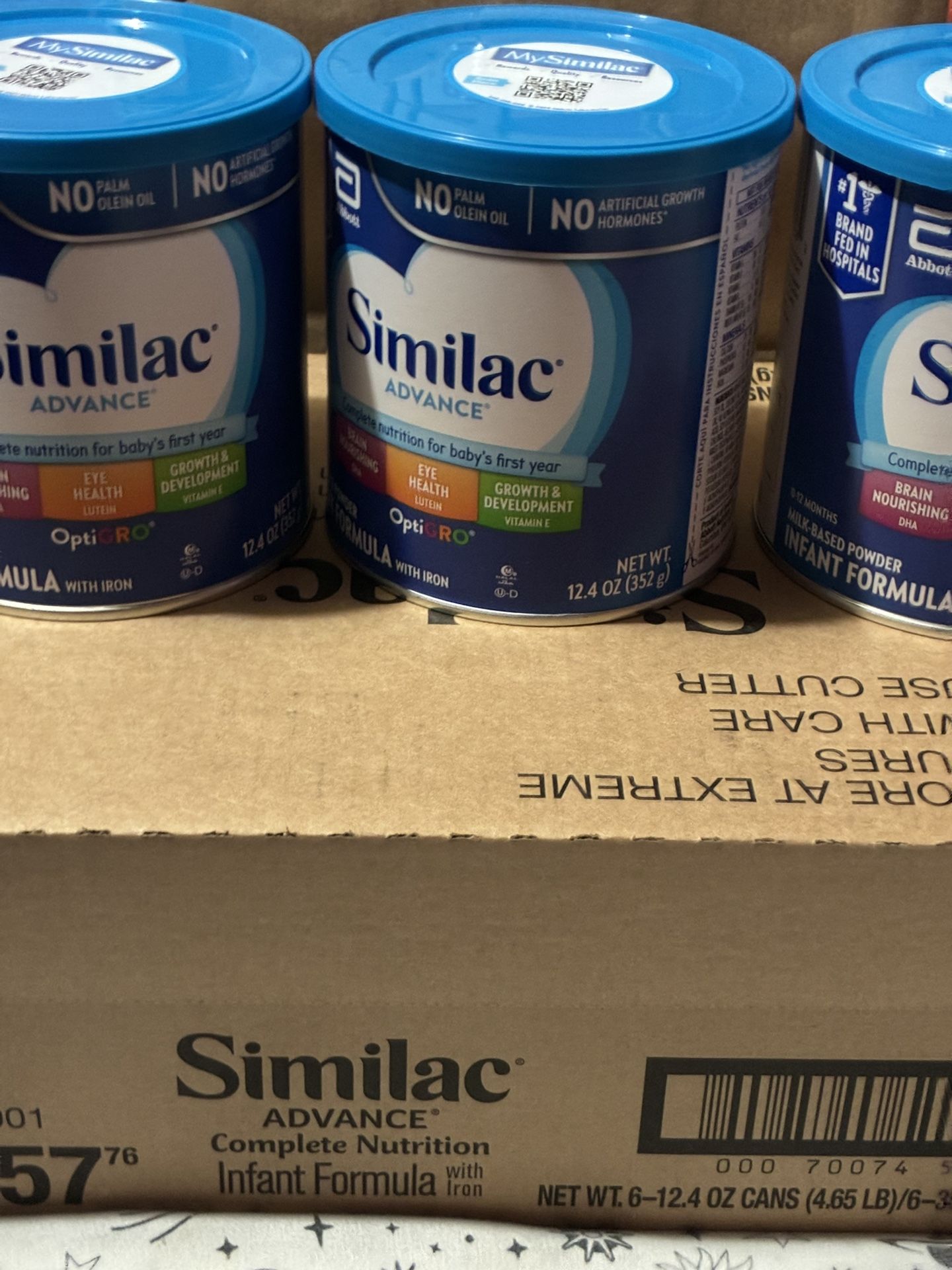 9 SIMILAC BABY FORMULA CANS