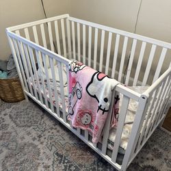 White Convertible Crib