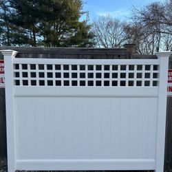 6’ English Lattice Top Fence Section(s)