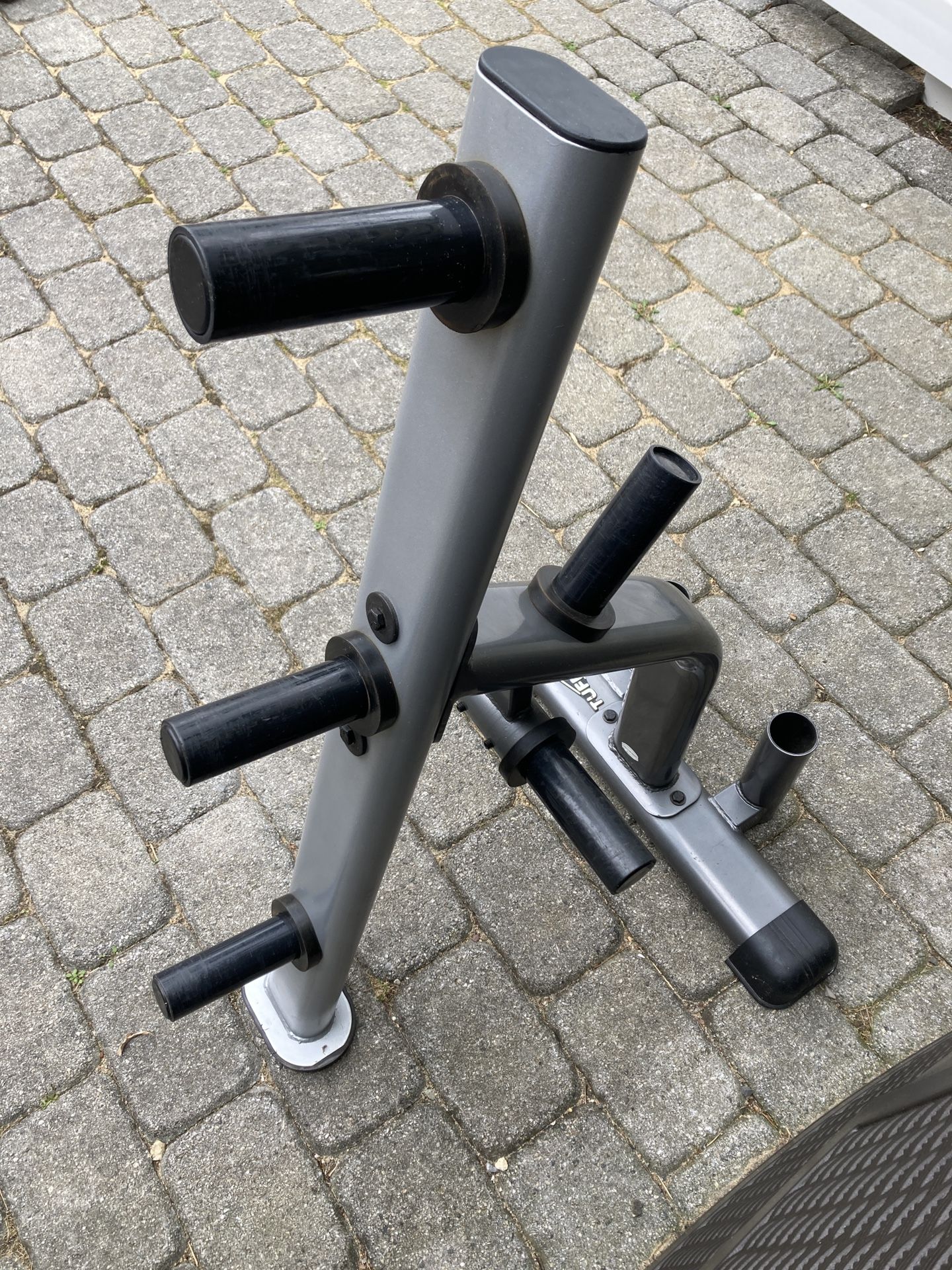 Tuff Stuff Brand Weight Plate Storage Tree With 2 Barbell Holders