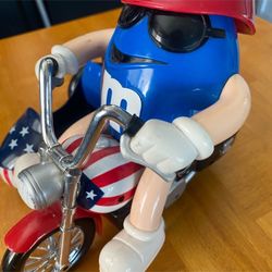M&M Freedom Rider Motorcycle Candy Dispenser decor Figurine