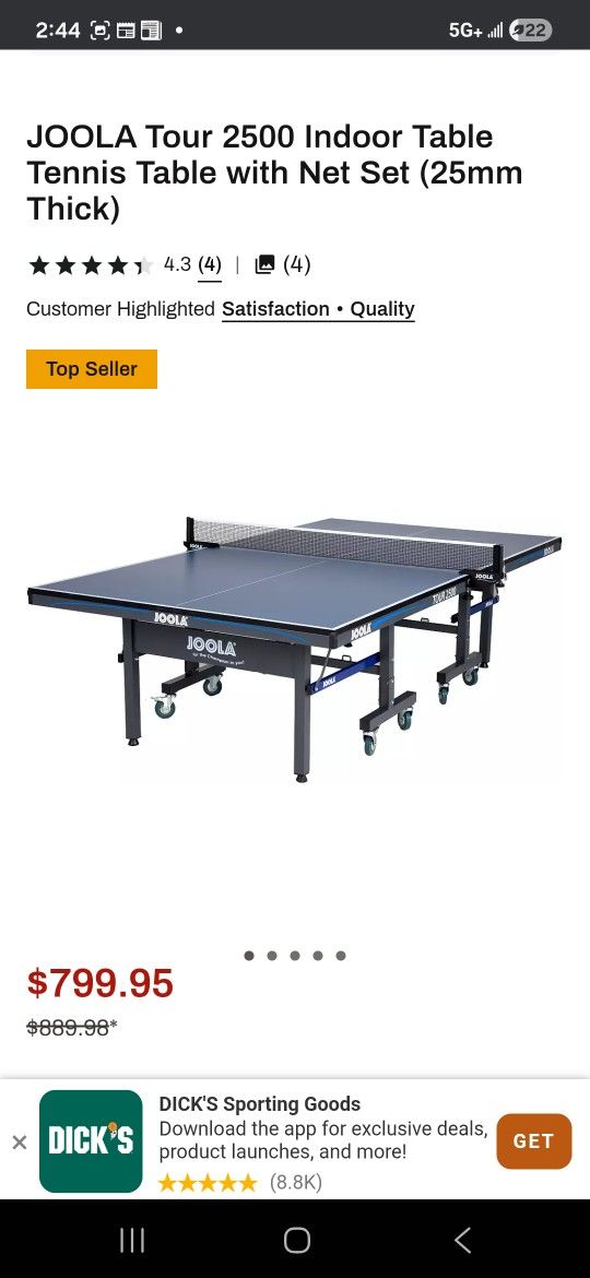 Ajoola Table Tennis /ping pong Table