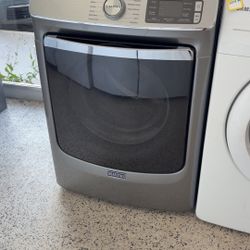 ‼️$399.99‼️ A Front Loader Grey Maytag Dryer With Extra Power Button 