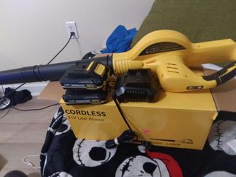 Cordless 21v leaf Blower kit w 2 batery Charger