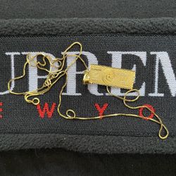 Supreme 14k Hundred Dollar Bill Pendant