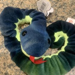 Ty Beanie Baby Hissy the Snake 1997 Rare