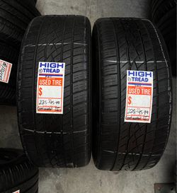 2 Continental Used Tires 225/45/19