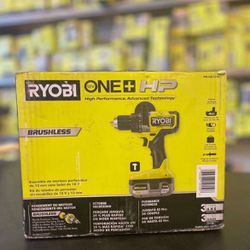 RYOBI ONE+ HP 18V Brushless Cordless 1/2 in. Hammer Drill Kit with (1) 4.0 Ah High Performance Battery, Charger, and Tool Bag PBLHM101K