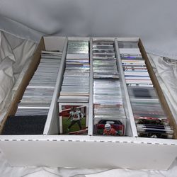 330ct  Box Full Of random football cards 90s-23s