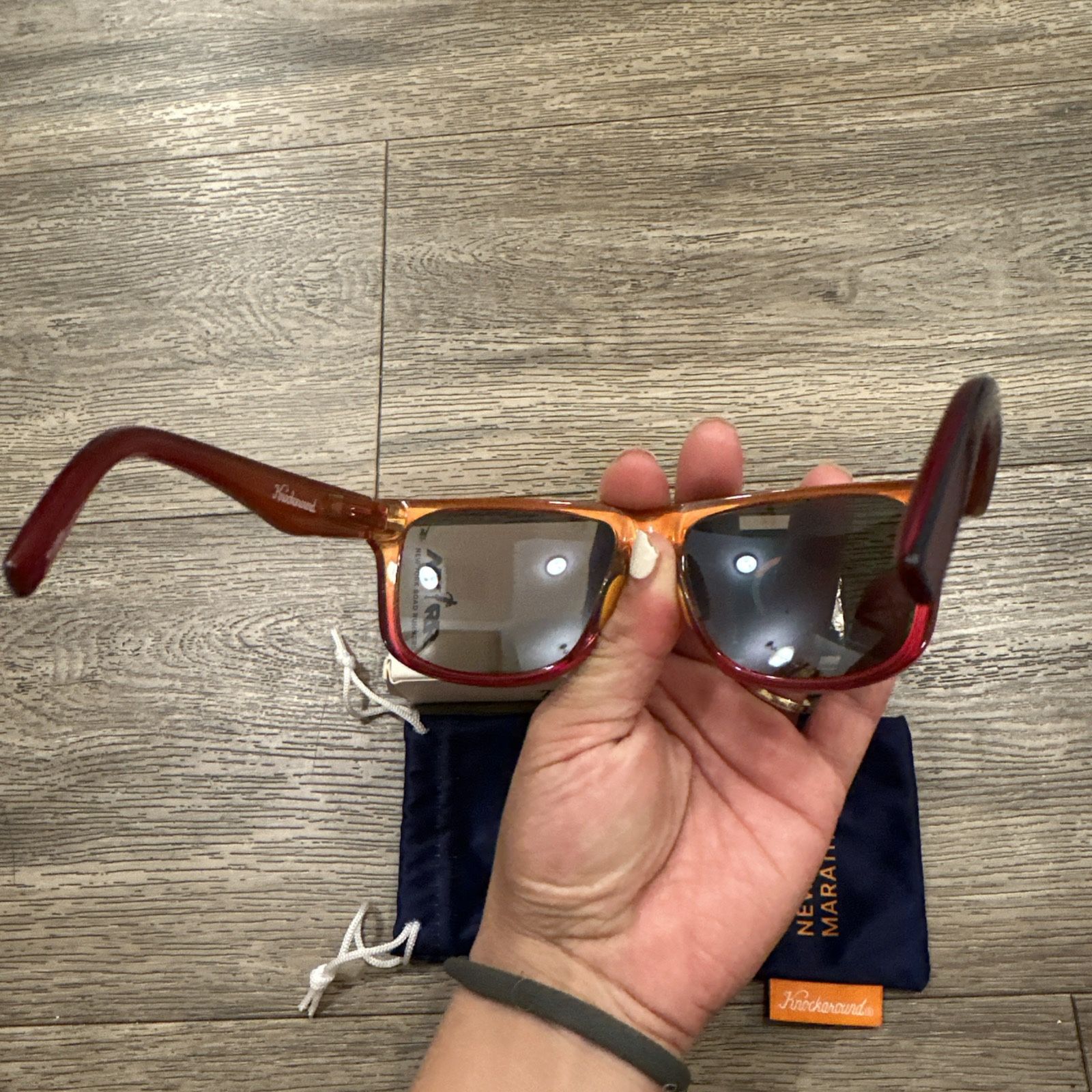 KNOCKAROUND 2024 TCS NEW YORK CITY MARATHON SUNGLASSES Finally got it but the quality of print is so and so  main image 2