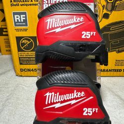 Milwaukee 25 ft. Compact Magnetic Tape Measure (2-Pack)