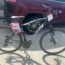 Schwinn 700c Glenwood Hybrid Bike, Adults +14 Years, Black, 21 Speeds 