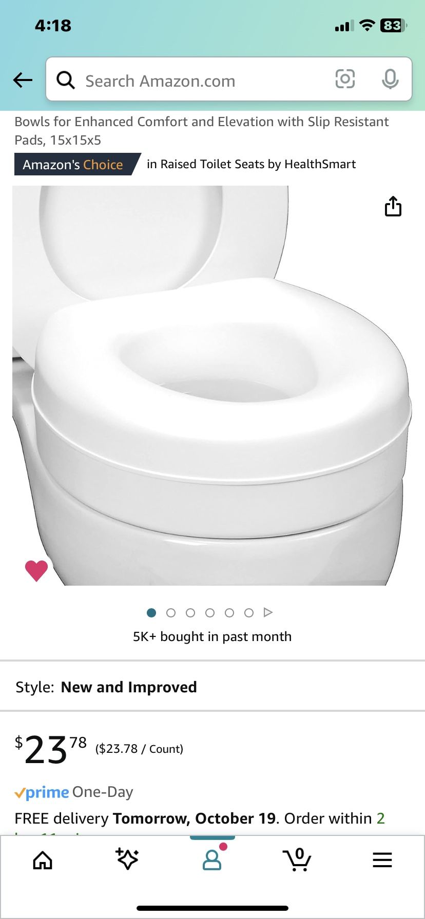 5 Inch Toilet Riser