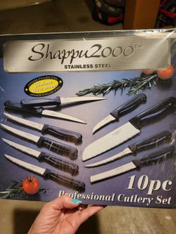 Shappu 2000 Stainless Steel 10pc Knife Set