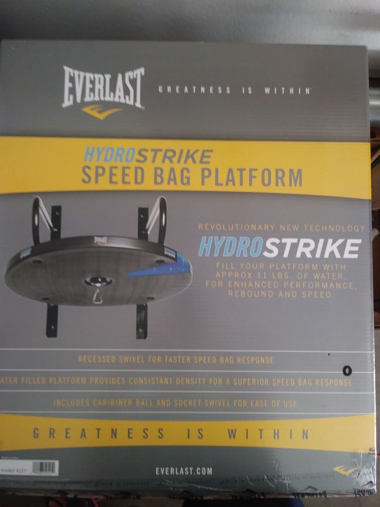 Everlast hydrostrike speed bag platform