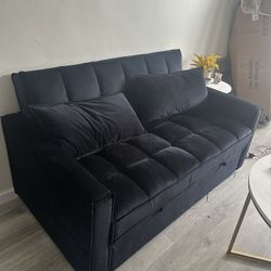 small black couch