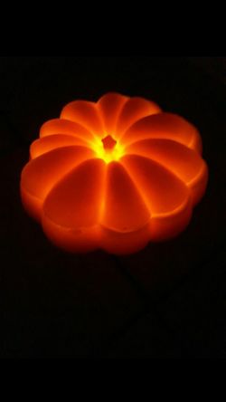 Vela de calabaza para Halloween o el día del pavo