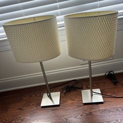 Set Of Matching Desk/Night Stand Lamps (2)