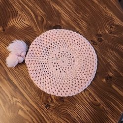 Vintage Hand Crocheted Baby Beret