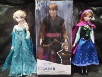 Set Of 3 DisnyFrozen Dolls