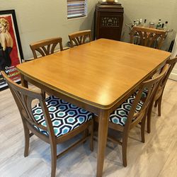 Mid Century Modern Vintage Dining Room Table And Chairs 
