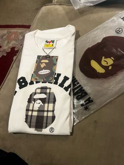 Brand New gray Burberry Camo BAPE Tee