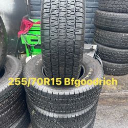 Set of four  255/70R15 Bfgoodrich , 265/65/17, 245/70/17, 255/70/18,  235/55/18, 225/65/17,205/65/15, 265/70/16,255/70/16,245,75,16 AND More