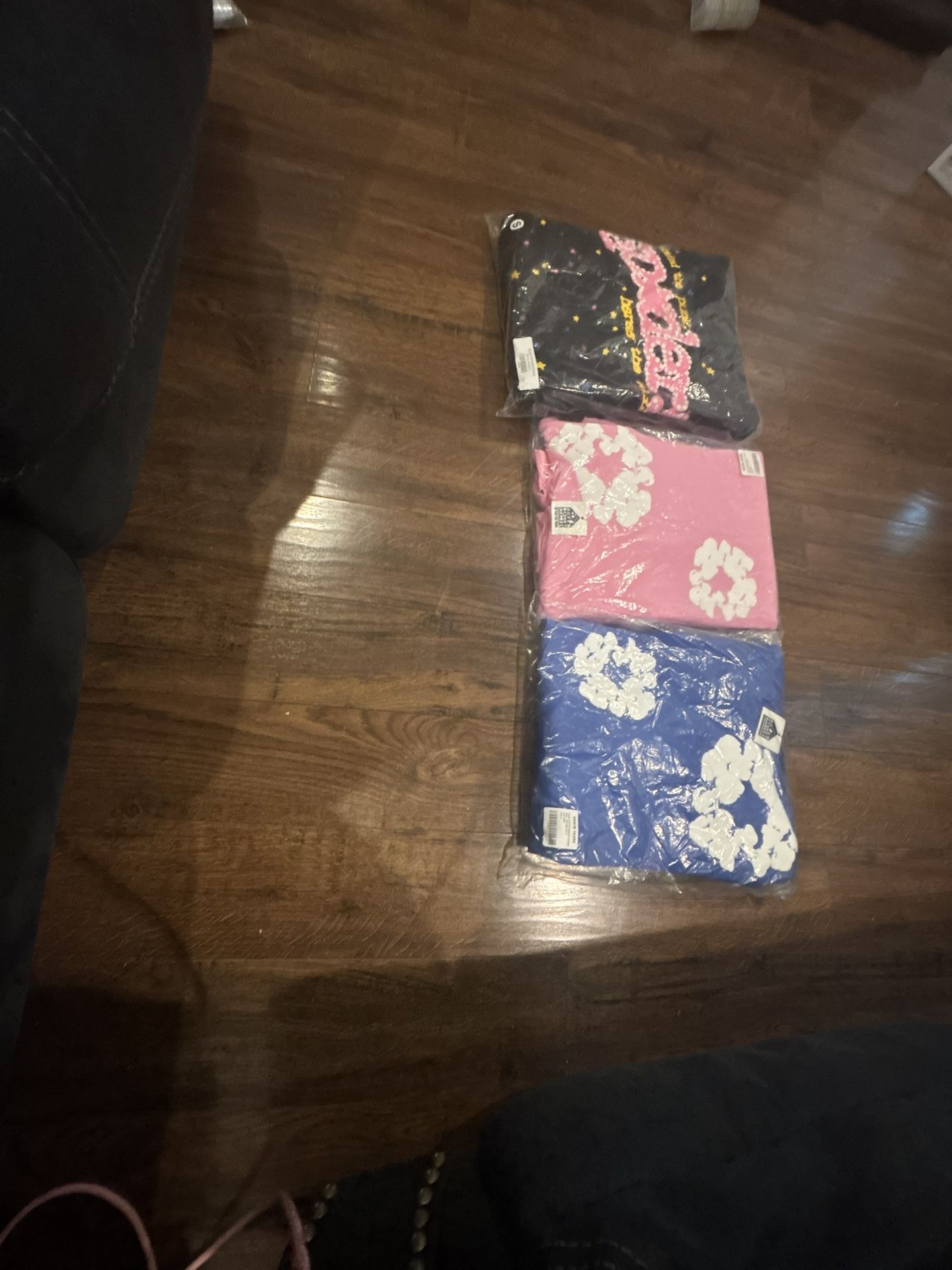 Denim Tears And Spider Hoodies All Size Small