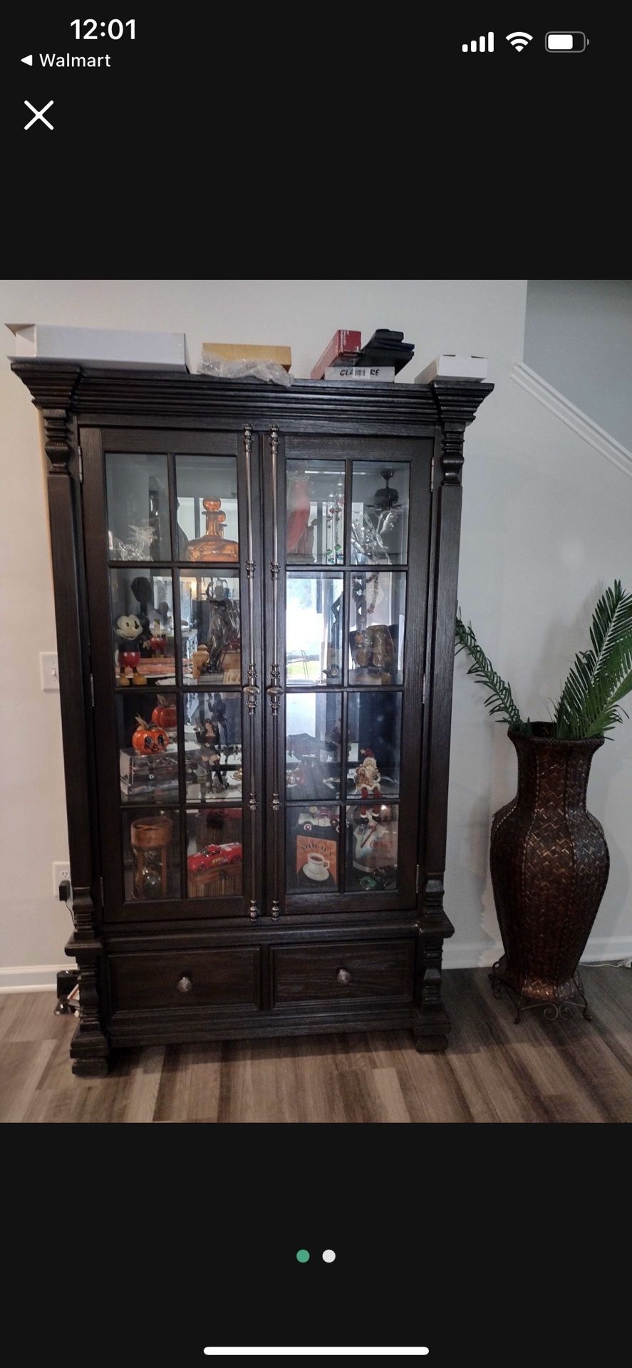 Glass Cabinet, Case, Shelf, Wardrobe $500 Obo